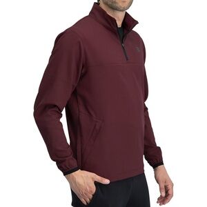 Three Sixty Six Men’s Vented, Dry Fit, 1/4 Zip Golf Jacket -(Burg) Size X-Large